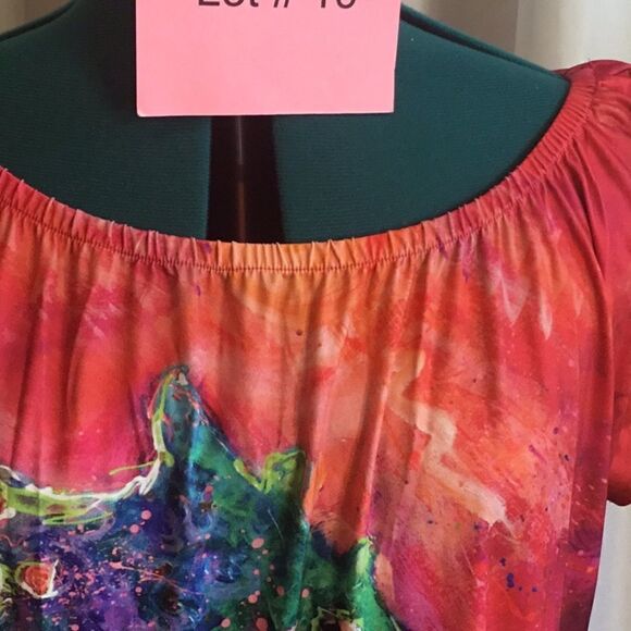 NWOT LEOMA LOVEGROVE dress in small with seahorse designs front & back - Picture 7 of 12